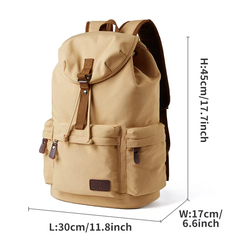 MOYYI Men'S Backpack Oxford Causal Knapsack Laptop Backpack for Men Unisex Waterproof School Travel Bag with Trolley Sleeve