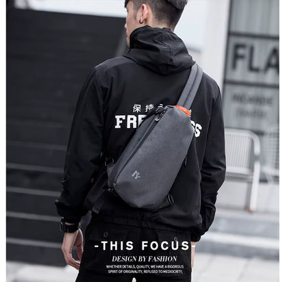 MOYYI Waterproof Chest Bag Men Crossbody Sling Bag Crossbody Bag for Business School