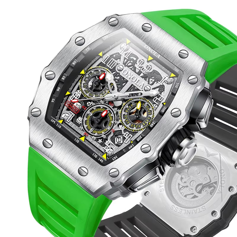 ONOLA 6832 Brand New Customized LOGO Watches Automatic Tourbillon Watch Jam Tangan Men Watch Luxury