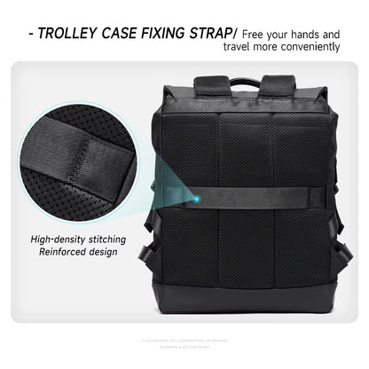 MOYYI Waterproof Flap Travel Backpack Bags for Men Business Laptop Backpack Bags