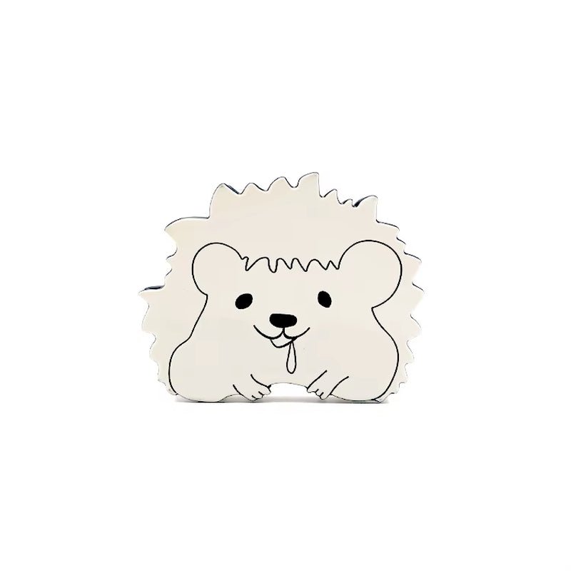 CANYUAN 10Cm White Engraved Metal Animal Hair Claws Cute Metal Claw Clips for Thick Hair - MCROONS.COM