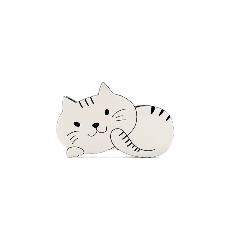 CANYUAN 10Cm White Engraved Metal Animal Hair Claws Cute Metal Claw Clips for Thick Hair - MCROONS.COM