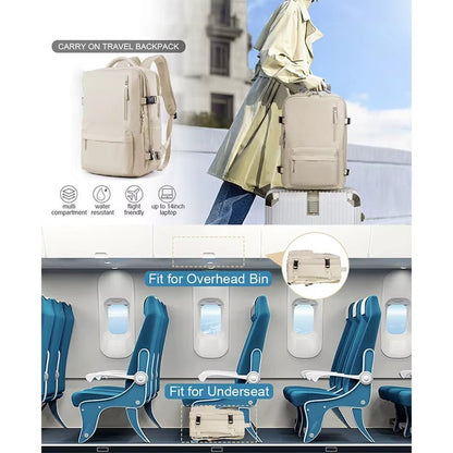 Carry on Large Travel Backpack Mochilas Airline Flight Approved Daypack Travel Backpack Bags - MCROONS.COM