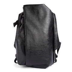 Causal Backpacks Black Waterproof Mochila anti Theft Travel Laptop PU Leather Backpack Bags for Men Business School