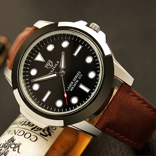 YAZOLE D 372 Luxury Mens Watches Sport Style Hot Sale Factory Custom Logo Quartz Watch Classic Leather Wristwatch Wholesale