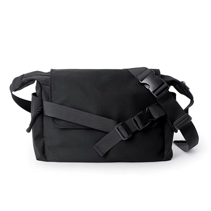 Customizable Men'S Crossbody Bag 12.9" Oxford Flap Messenger Bag Daily Life Waterproof Chest Bag