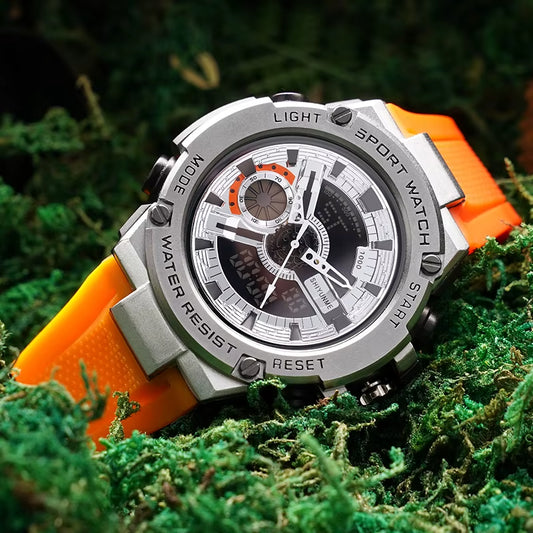 1809B Colorful Alloy Case Waterproof Fashion Watches Luxury Digital Watch Outdoor Sport Men Watch Chronograph