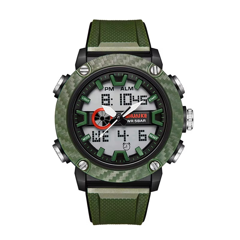 SHIYUNME D 1027 Men Wrist Watch Silicon Bands Plastic Case Waterproof Fashion Watches Colorful Relojes Sport Digital Watches