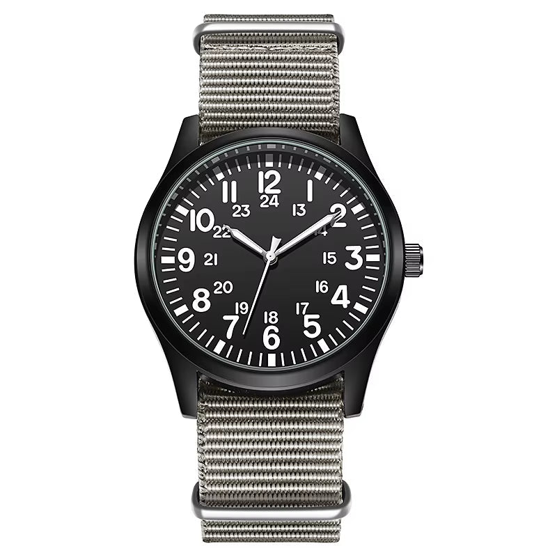 Chic Nylon Leather Quartz Watches Men Movement Watches Wrist Waterproof Minimalist Sports Wristwatch - MCROONS.COM