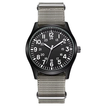 Chic Nylon Leather Quartz Watches Men Movement Watches Wrist Waterproof Minimalist Sports Wristwatch - MCROONS.COM