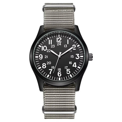Chic Nylon Leather Quartz Watches Men Movement Watches Wrist Waterproof Minimalist Sports Wristwatch - MCROONS.COM