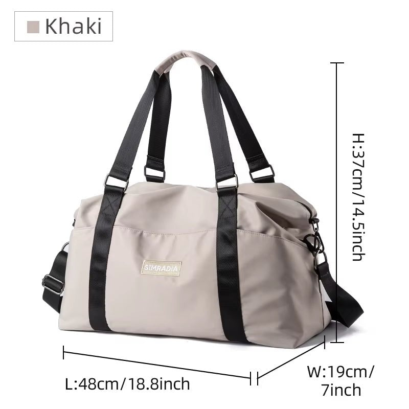 Custom Logo Waterproof Duffel Bag Travel Bag Outdoor for Woman Gym Bags Sports Yoga Handbags for Girl - MCROONS.COM