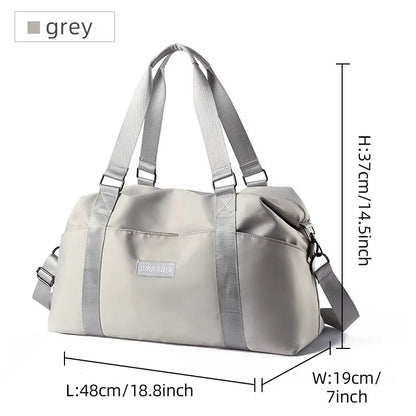 Custom Logo Waterproof Duffel Bag Travel Bag Outdoor for Woman Gym Bags Sports Yoga Handbags for Girl - MCROONS.COM