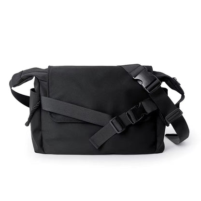 Customizable Men'S Crossbody Bag 12.9" Oxford Flap Messenger Bag Daily Life Waterproof Chest Bag - MCROONS.COM