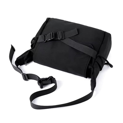 Customizable Men'S Crossbody Bag 12.9" Oxford Flap Messenger Bag Daily Life Waterproof Chest Bag - MCROONS.COM