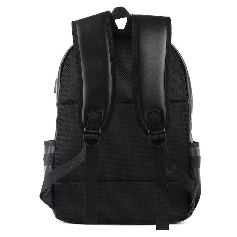 Guangzhou College School Polyester Laptop Bags for Men PVC Leather Backpack Bags