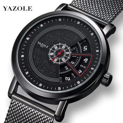 Top Ranking Leisure Spinning Rotate Windows Metal Steel Mens Quartz Watch Waterproof Custom Wristwatches Relojes Wholesale