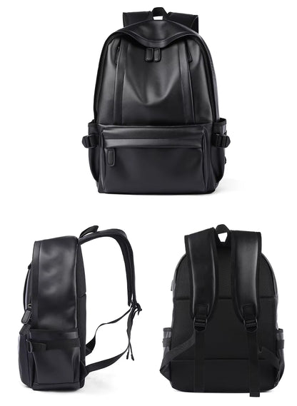Guangzhou College School Polyester Laptop Bags for Men PVC Leather Backpack Bags