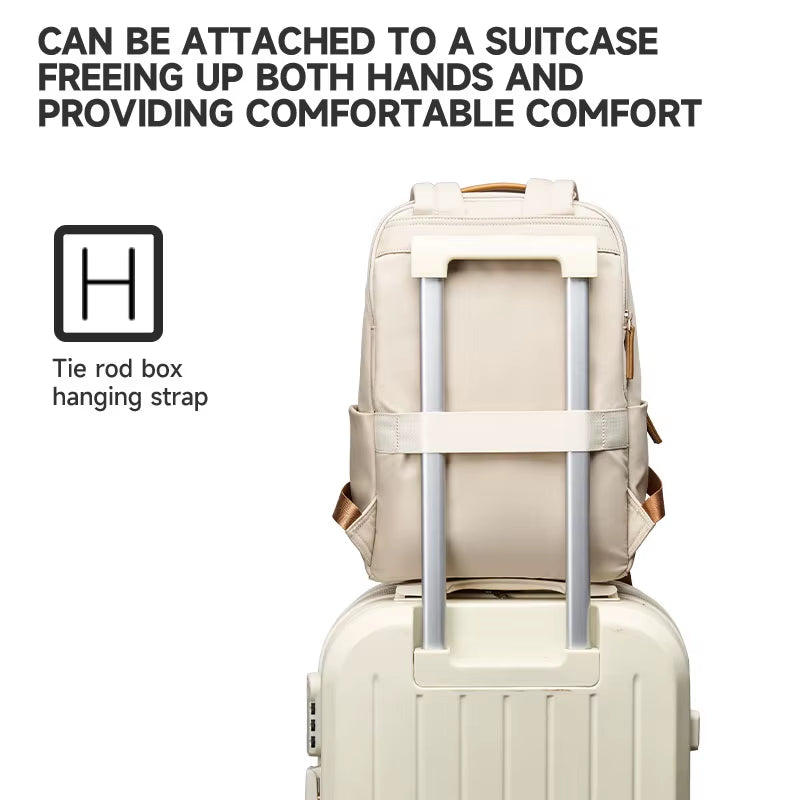 Simradia Women'S Simple Laptop Backpack Business Backpacks Oxford Weekend Knapsack for Lady School Outdoor Rucksack Travel Bags