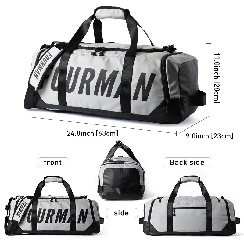 Large Capacity Unisex Duffel Bags Multi-Function Travel Bag Backpack Oxford Zipper Outdoor Gym Bags Sports Men'S Tote Handbag