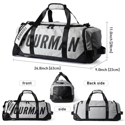 Large Capacity Unisex Duffel Bags Multi-Function Travel Bag Backpack Oxford Zipper Outdoor Gym Bags Sports Men'S Tote Handbag