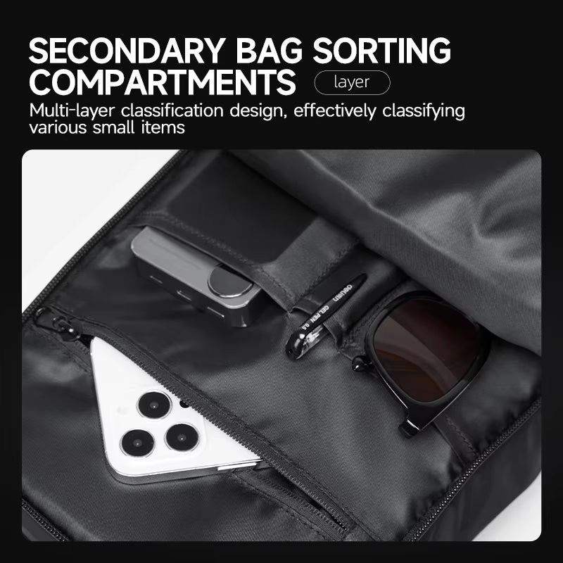 MOYYI Oxford Large Chest Bag for Men Sports Outdoor Sling Chest Bags for Travel Waterproof Men'S Crossbody Shoulder Bag