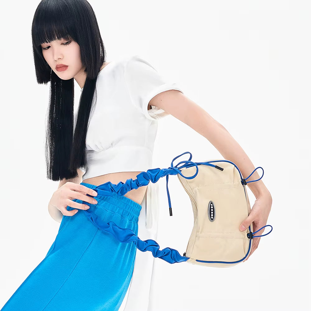 NOXXON Single Shoulder Bag Waterproof Nylon Underarm Bag Casual Purse Bag for Travel Exquisite Shoulder Handbag for Women