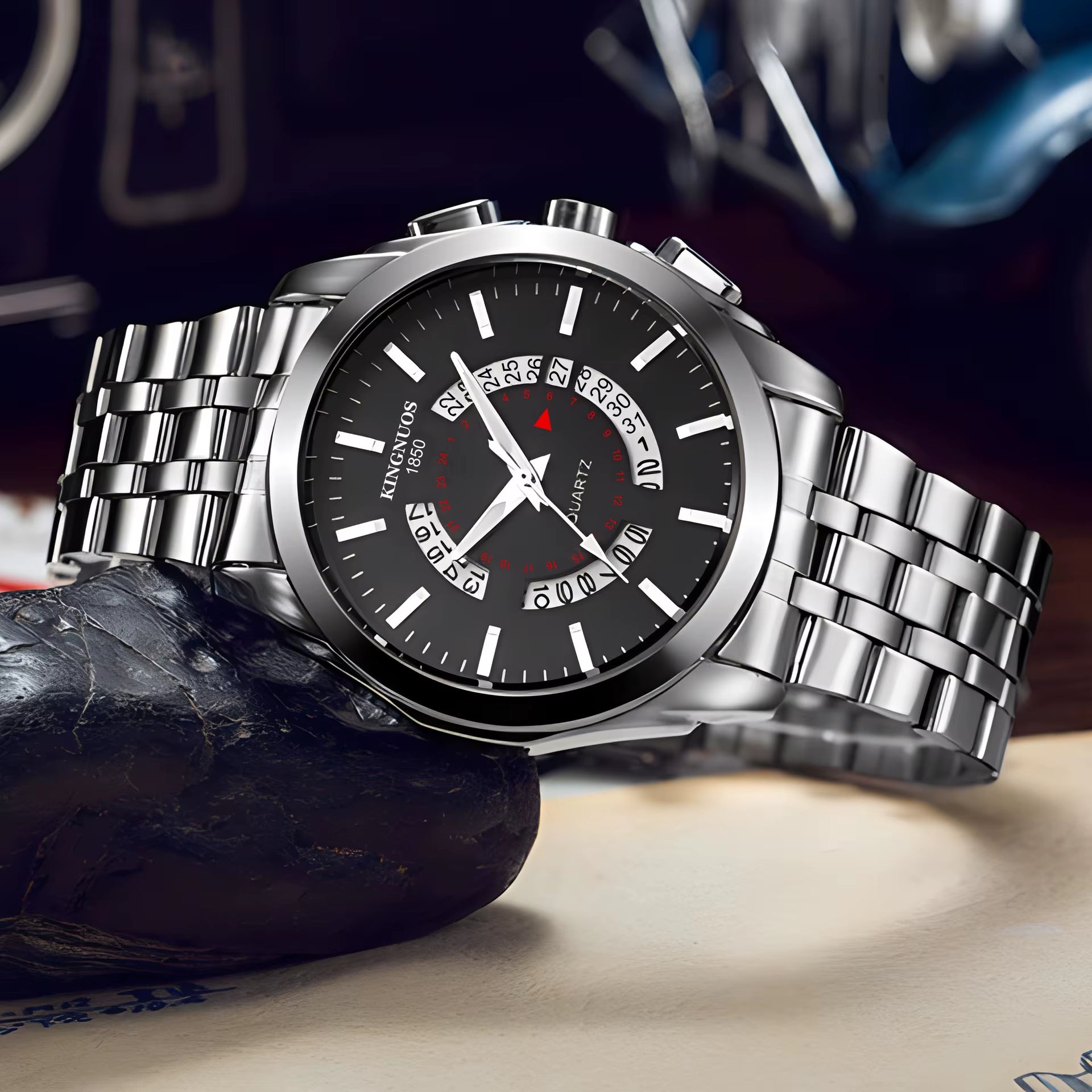 2025 Fashion Men'S Luxury Men'S Watch Calendar Multi Functional Business Men'S Quartz Watch