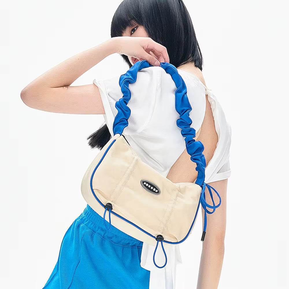 NOXXON Single Shoulder Bag Waterproof Nylon Underarm Bag Casual Purse Bag for Travel Exquisite Shoulder Handbag for Women