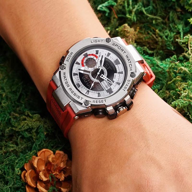 1809B Colorful Alloy Case Waterproof Fashion Watches Luxury Digital Watch Outdoor Sport Men Watch Chronograph
