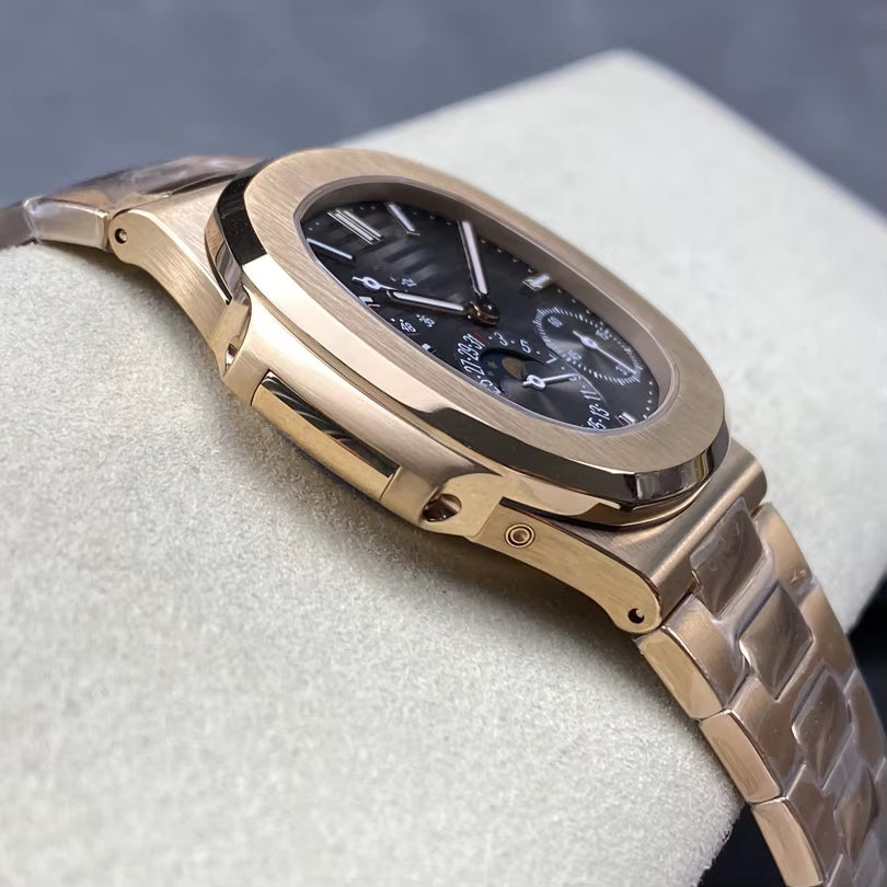 ZF Factory Kinetic Energy Storage Moon Phase Watch Monthly Calendar Luxury Ultra-Thin Automatic Watch for Men