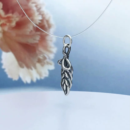 Designer Vintage 925 Sterling Silver Butterfly Pendant Kairui Jewelry'S Fine Anniversary Charms for Women Feather - Infused Charms - MCROONS.COM