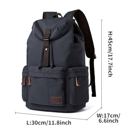 MOYYI Men'S Backpack Oxford Causal Knapsack Laptop Backpack for Men Unisex Waterproof School Travel Bag with Trolley Sleeve