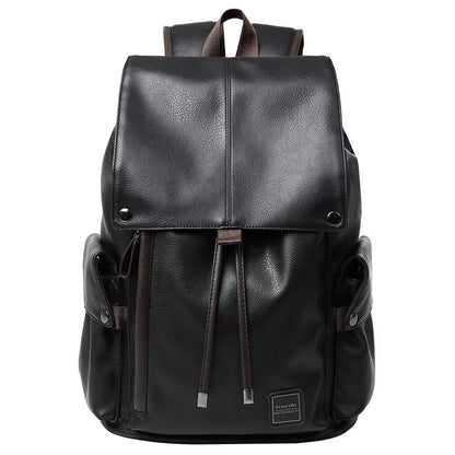 Drawstring Waterproof Leather Bags for Men Fashionable Original Design Men'S Leather Backpack - MCROONS.COM