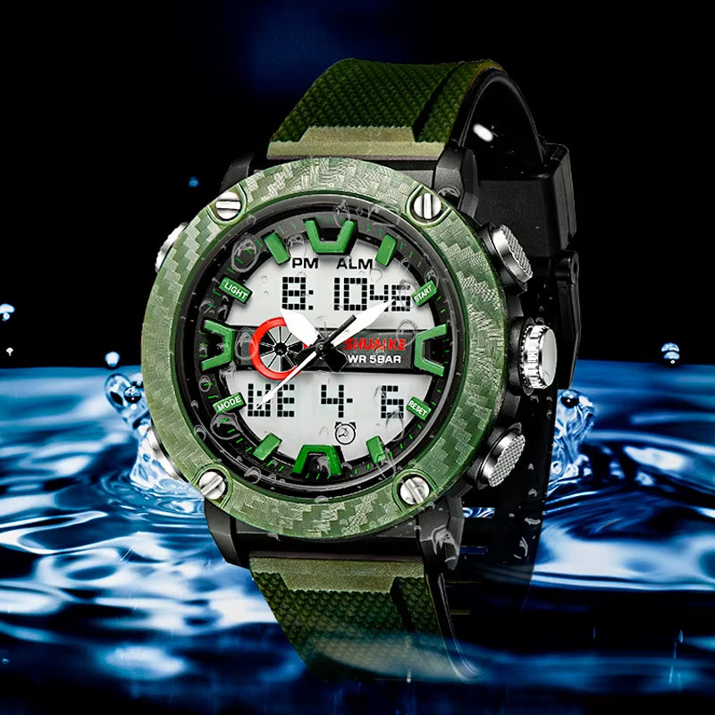 SHIYUNME D 1027 Men Wrist Watch Silicon Bands Plastic Case Waterproof Fashion Watches Colorful Relojes Sport Digital Watches