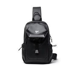 Fashion Design Causal Crossbody Bag for Men Cycling Outdoor PVC Leather Men'S Chest Bag Travel Waterproof Sling Shoulder Bags