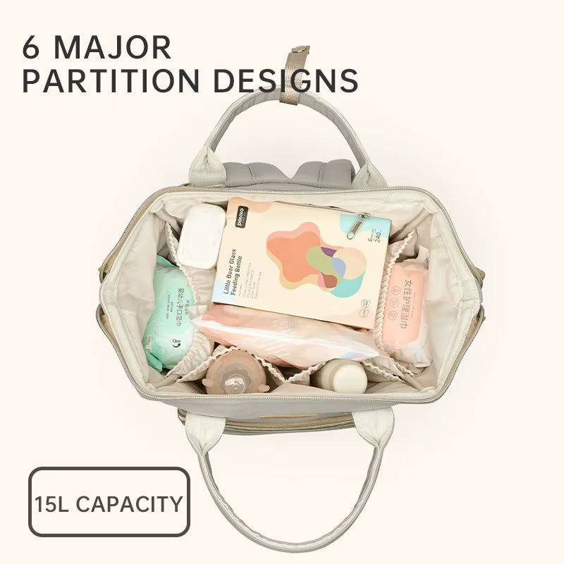 Multi-Functional Mommy Bag Outdoor Baby Bag Waterproof Mom Diaper Mummy Travel Backpack Maternity Nappy Baby Diaper Storage Bags