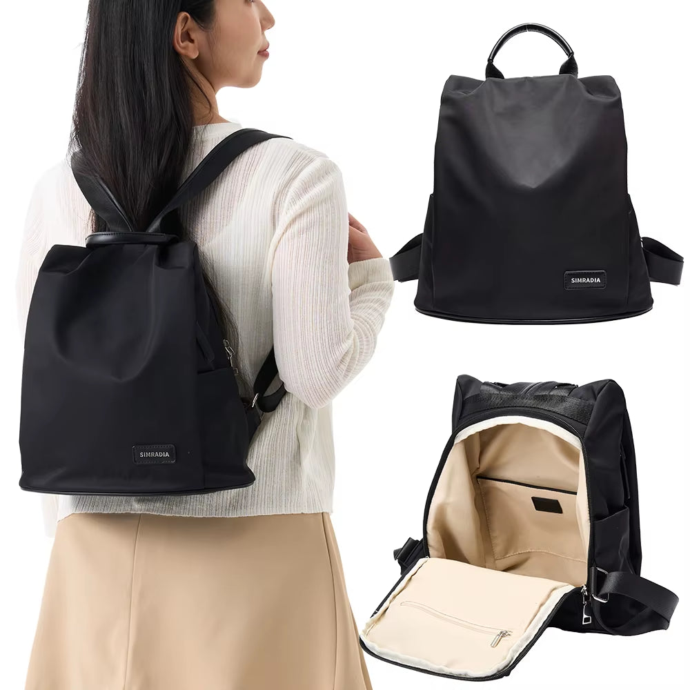 Lightweight Anti-Theft Backpacks for Women Nylon Backpack Ladies Large Capacity Travel Backpacks