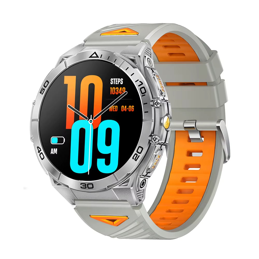 TKYUAN 2025 Military-Grade Durable Smartwatch with Amoled Screen 600Mah Battery Flashlight Fitness Tracker Sport Smart Watch