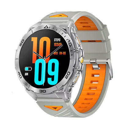 TKYUAN 2025 Military-Grade Durable Smartwatch with Amoled Screen 600Mah Battery Flashlight Fitness Tracker Sport Smart Watch