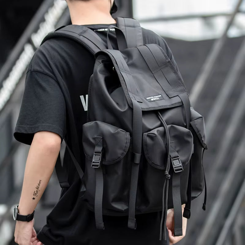Rucksack Men'S Laptop Backpack Fashion Trend Large Capacity High School Student School Bag Travel Backpack