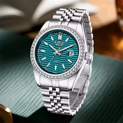 LIGE 89186 2025 Men Watch Classic Original Business Quartz Watch for Man 30M Waterproof Luminous Stainless Steel Band Relojs