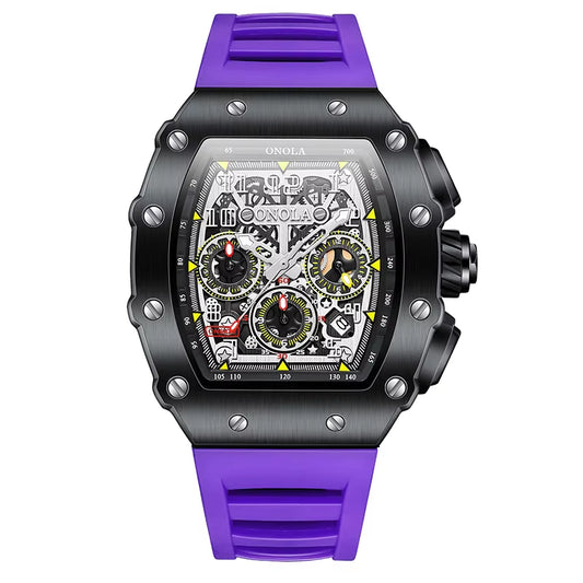ONOLA 6832 Brand New Customized LOGO Watches Automatic Tourbillon Watch Jam Tangan Men Watch Luxury