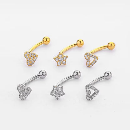 YW NEW 16G Rook Piercing Jewelry Eyebrow Rings G23 Titanium Heart Shape Cartilage Hoop Rook Daith Earrings Tragus