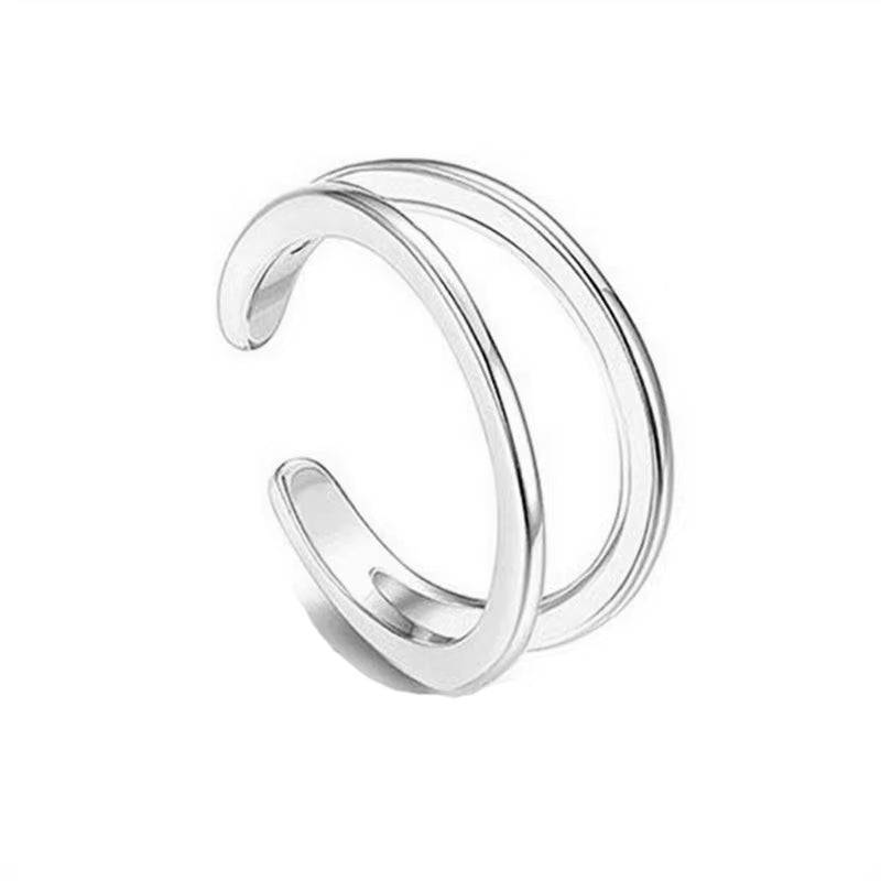 Women'S S925 Sterling Silver Toe Ring Open Foot Fashion Design with Zircon and Diamond Gift Jewelry