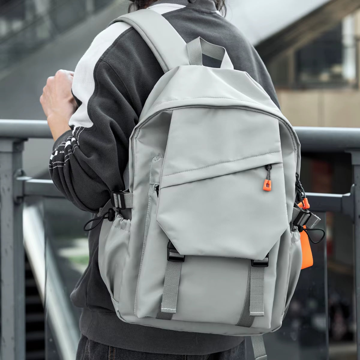 Ready Stock Causal Backpack for Man Multi-Functional Customized Travel Bag Customized Unisex High School Other Backpack Bags