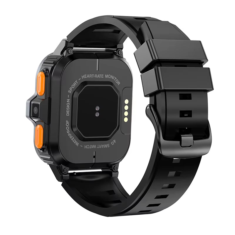 PGD 4G Smart Watch 2024 16GB or 64GB GPS Sport Men Sim Card Android Phone Smartwatch Dual Camera 2.03 Inch Video Call 800Amh