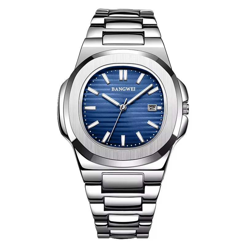 2025 New Hot Selling Luxury Men'S Business Wrist Watch Retro Square Waterproof Luminous Quartz Watch for Men