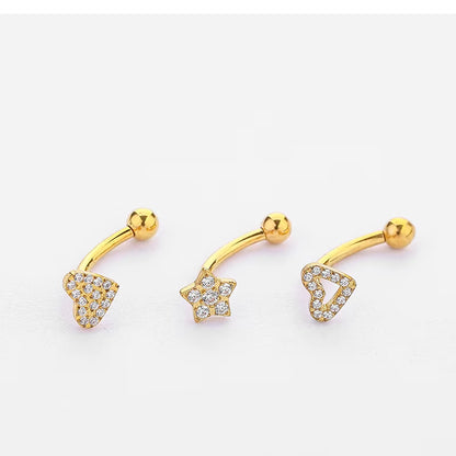 YW NEW 16G Rook Piercing Jewelry Eyebrow Rings G23 Titanium Heart Shape Cartilage Hoop Rook Daith Earrings Tragus