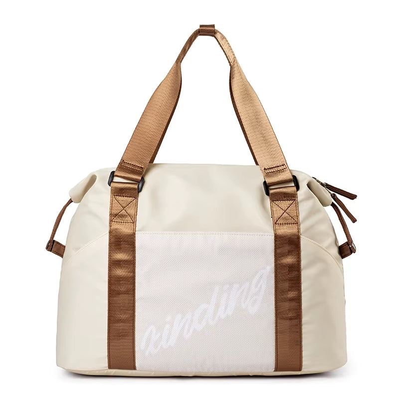 Airplane Friendly Weekend Travel Bags Custom Logo Yoga Duffel Bag Waterproof Travel Sport Gym Bags for Women